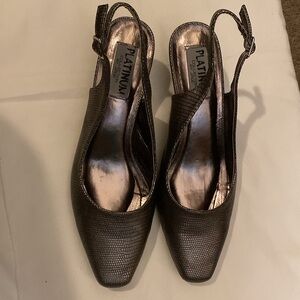 Women's Black Slingback Shoes